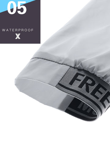 Chaqueta ligera y transpirable para hombre - Protección UV, nailon de secado rápido, cuello alto, manga larga con bolsillos con cremallera, ideal para deportes, yoga, running, pesca y actividades al aire libre. Protección