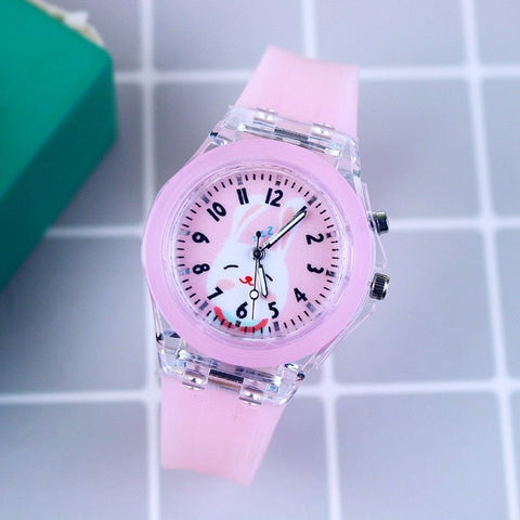 Montres pour enfants Disney Frozen Princess Elsa, bracelet en silicone pour filles, montres d'animaux de dessin animé. dinosaure, homme-araignée. montre-bracelet légère pour enfants