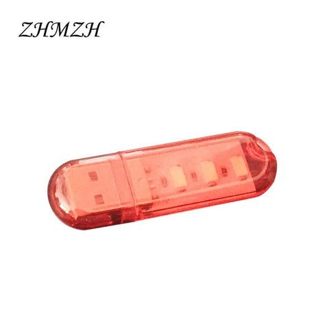 Luz LED nocturna USB portátil, lámpara de disco U, 3LED, 1,5 W, lámparas de lectura, Mini luces de libro coloridas, DC5V, Bombilla alimentada por Banco de energía para acampar