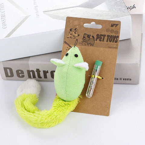 Juguetes de peluche con forma de ratón Para Gatos + hierba gatera, Productos interactivos Para Mascotas, Productos Para Mascotas