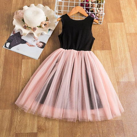 Vestido de princesa con lentejuelas para niñas bonitas de verano, ropa de tul sin mangas para niños, Vestido de fiesta de cumpleaños para niños, disfraz de tutú de Pascua para niños