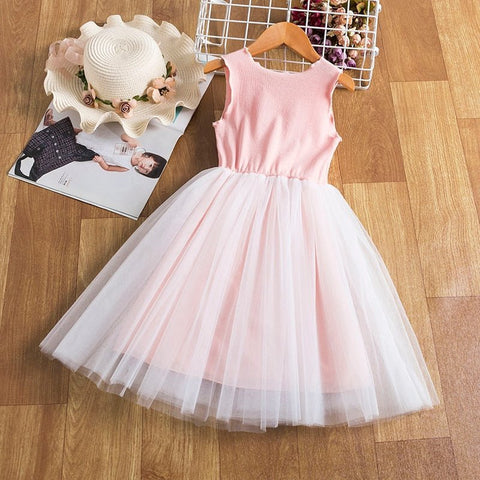 Vestido de princesa con lentejuelas para niñas bonitas de verano, ropa de tul sin mangas para niños, Vestido de fiesta de cumpleaños para niños, disfraz de tutú de Pascua para niños