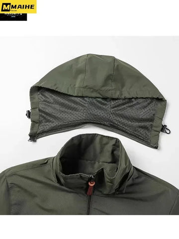 Chaqueta Gorpcore para hombre, chaqueta táctica militar de caza, cortavientos impermeable informal de otoño, abrigo para hombre, ropa de trabajo con bolsillo.