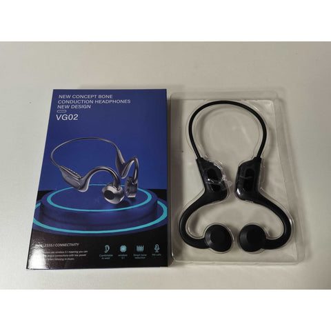 Auriculares deportivos VG02 de conducción ósea, auriculares inalámbricos Tws True 5,1 con dientes azules, auriculares estéreo impermeables