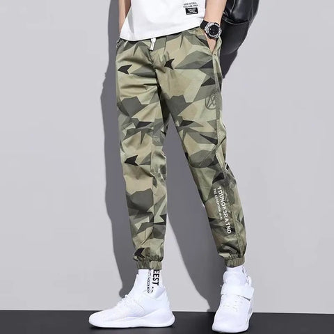 Pantalones cargo harén con múltiples bolsillos para hombre, estilo hip hop, informales, para correr, estilo Harajuku