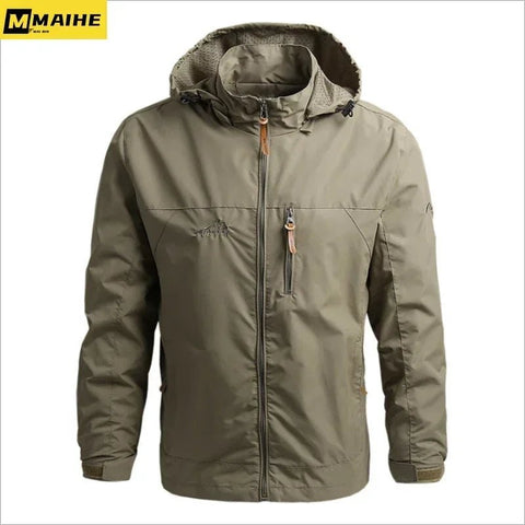 Chaqueta Gorpcore para hombre, chaqueta táctica militar de caza, cortavientos impermeable informal de otoño, abrigo para hombre, ropa de trabajo con bolsillo.