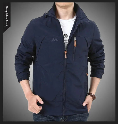 Chaqueta Gorpcore para hombre, chaqueta táctica militar de caza, cortavientos impermeable informal de otoño, abrigo para hombre, ropa de trabajo con bolsillo.