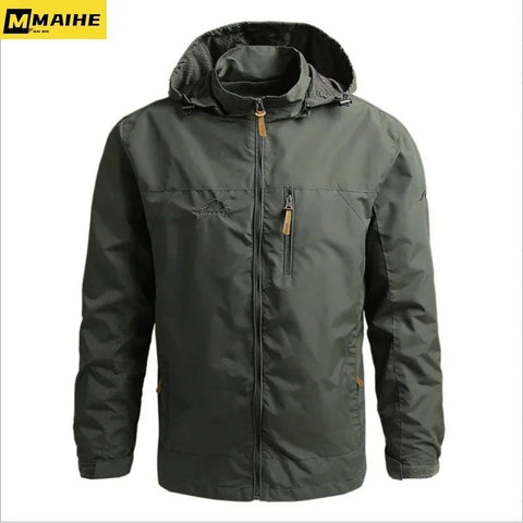 Chaqueta Gorpcore para hombre, chaqueta táctica militar de caza, cortavientos impermeable informal de otoño, abrigo para hombre, ropa de trabajo con bolsillo.