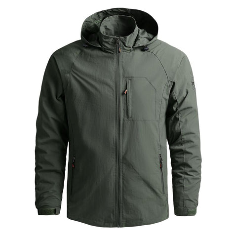 Chaqueta impermeable de primavera para hombre, para exteriores, de talla grande, cortavientos, impermeable, transpirable, para pesca, camping, chaquetas tácticas, ropa para hombre