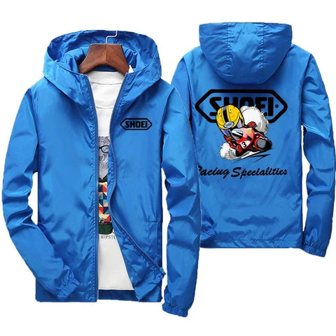 Chaqueta cortavientos para hombre de alta calidad, nueva, 2025, impermeable, grande, con capucha para montaña y bicicleta, para primavera y otoño.