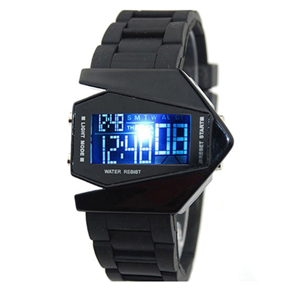 Reloj deportivo Digital para hombre, cronógrafo de pulsera, con esfera grande, sencillo, a la moda, resistente al agua, dos colores