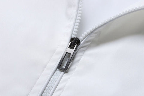 Chaqueta informal con cuello alto y cremallera para hombre, abrigo deportivo para exteriores, cortavientos, impermeable, para otoño e invierno