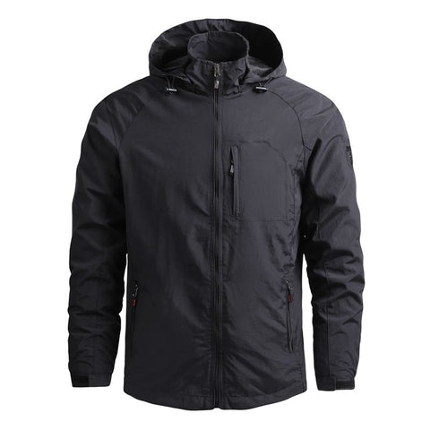 Chaqueta impermeable de primavera para hombre, para exteriores, de talla grande, cortavientos, impermeable, transpirable, para pesca, camping, chaquetas tácticas, ropa para hombre