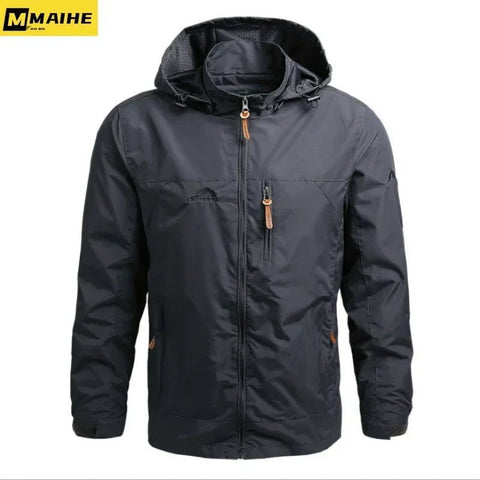 Chaqueta Gorpcore para hombre, chaqueta táctica militar de caza, cortavientos impermeable informal de otoño, abrigo para hombre, ropa de trabajo con bolsillo.