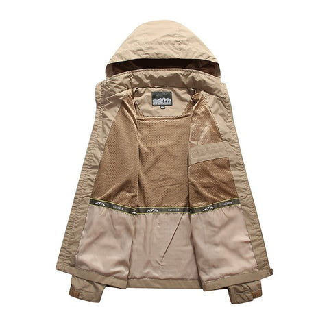Chaqueta impermeable de primavera para hombre, para exteriores, de talla grande, cortavientos, impermeable, transpirable, para pesca, camping, chaquetas tácticas, ropa para hombre