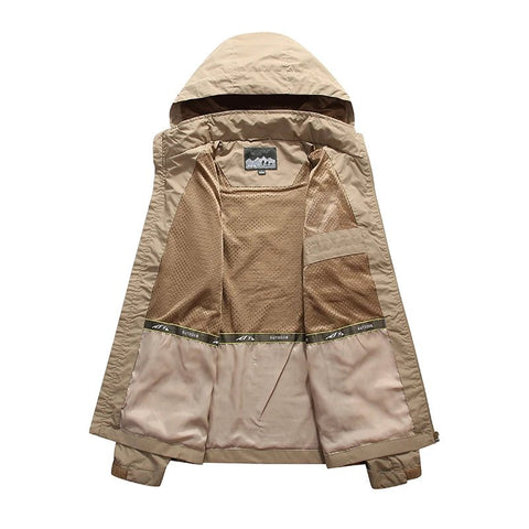 Chaqueta impermeable de primavera para hombre, para exteriores, de talla grande, cortavientos, impermeable, transpirable, para pesca, camping, chaquetas tácticas, ropa para hombre