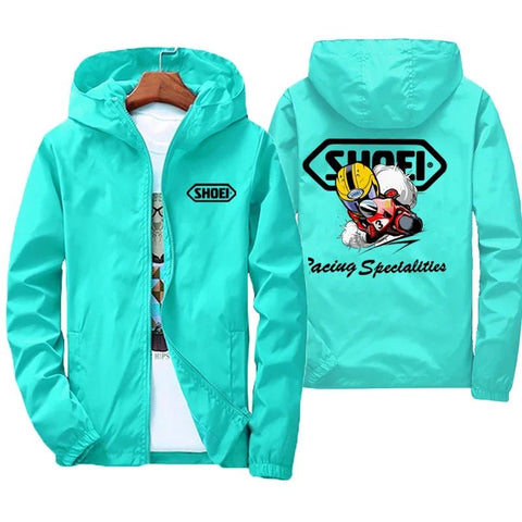 Chaqueta cortavientos para hombre de alta calidad, nueva, 2025, impermeable, grande, con capucha para montaña y bicicleta, para primavera y otoño.