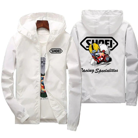 Chaqueta cortavientos para hombre de alta calidad, nueva, 2025, impermeable, grande, con capucha para montaña y bicicleta, para primavera y otoño.