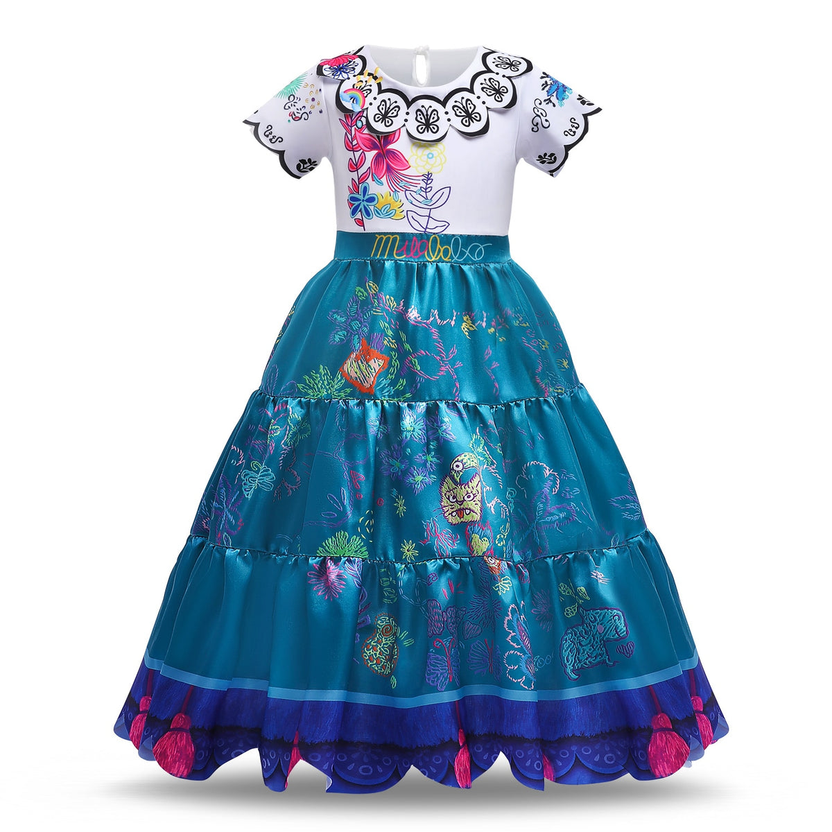 Encanto encanto niñas princesa disfraz para Halloween niños Mirabel cumpleaños fiesta Cosplay vestido niños Madrigal carnaval disfraz