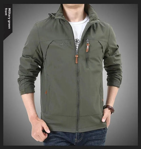 Chaqueta Gorpcore para hombre, chaqueta táctica militar de caza, cortavientos impermeable informal de otoño, abrigo para hombre, ropa de trabajo con bolsillo.