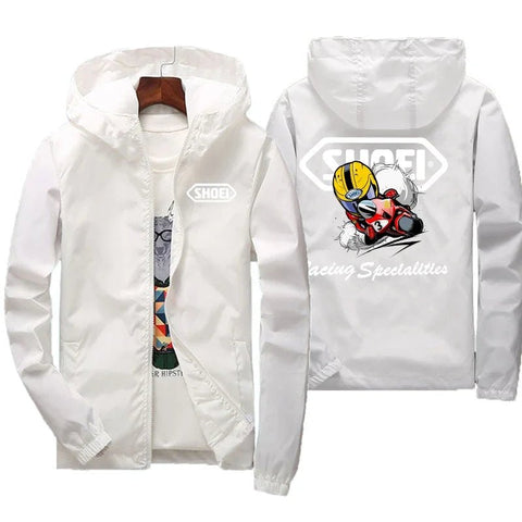 Chaqueta cortavientos para hombre de alta calidad, nueva, 2025, impermeable, grande, con capucha para montaña y bicicleta, para primavera y otoño.