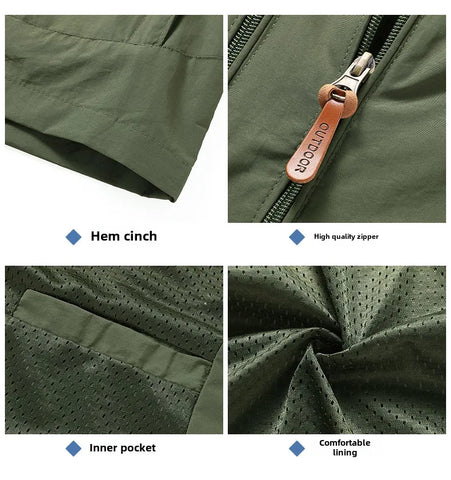 Chaqueta Gorpcore para hombre, chaqueta táctica militar de caza, cortavientos impermeable informal de otoño, abrigo para hombre, ropa de trabajo con bolsillo.